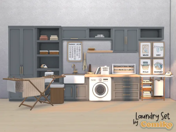 Maxis Match Laundry Set - The Sims 4 Custom Content