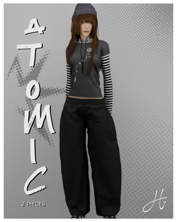 Maxis Match heartquake atomic set by simsfinds - The Sims 4 Custom Content