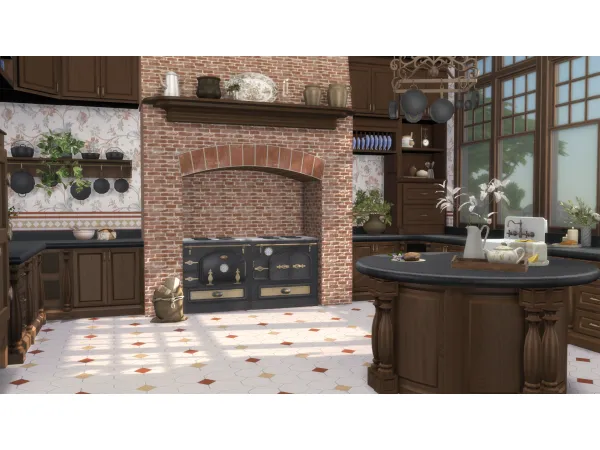 Mix Christmas Past Tiled Walls - The Sims 4 Custom Content