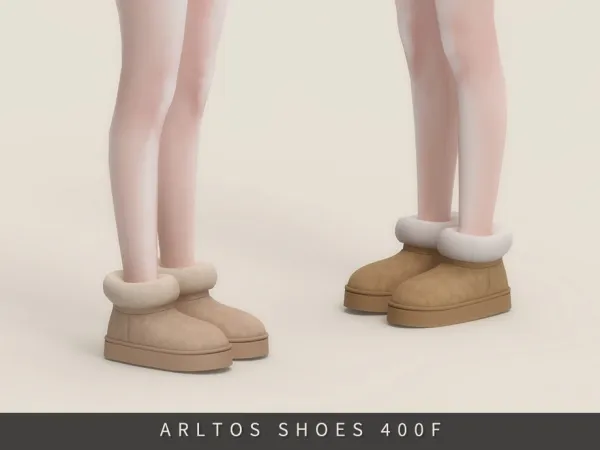 Maxis Match Cozy Fur Boots by Arltos - The Sims 4 Custom Content