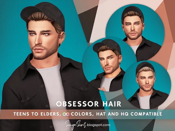 Alpha Obsessor Hair - The Sims 4 Custom Content