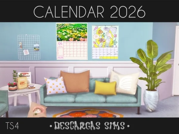 Alpha Calendars 2026 - The Sims 4 Custom Content