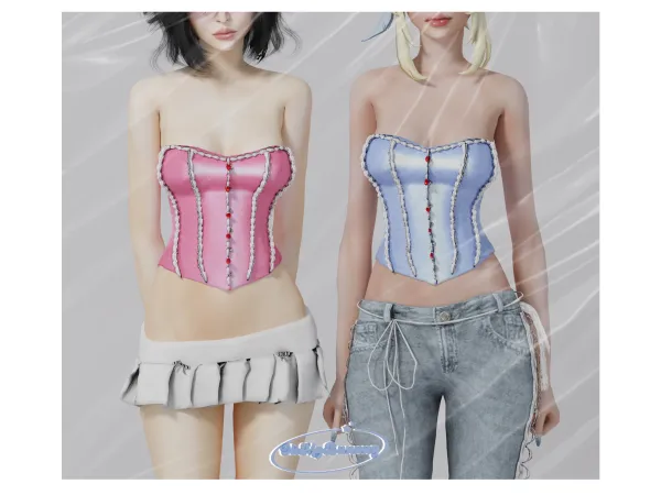 Alpha 🍒Candy Corset🍒 - The Sims 4 custom content