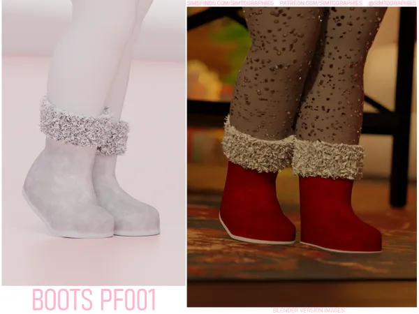 Alpha Boots PF001 - The Sims 4 Custom Content