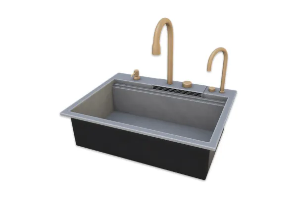 Maxis Match Comiko Modern Kitchen Sinks V1 - The Sims 4 Custom Content