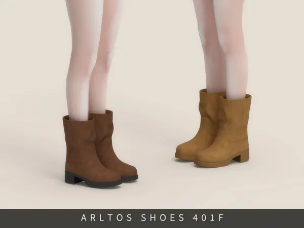 Maxis Match Soft Winter Boots Female by Arltos - The Sims 4 Custom Content