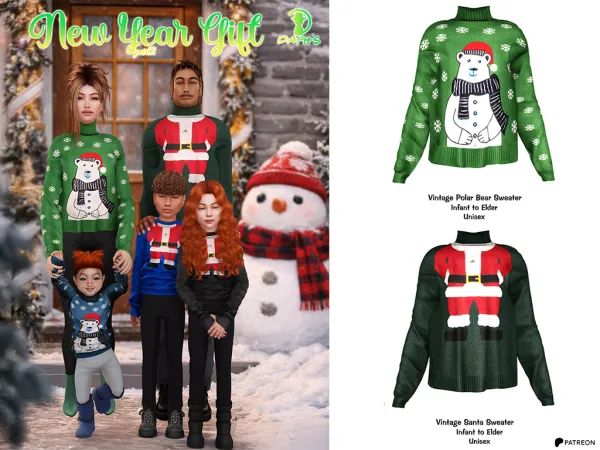 Alpha Daph's NEW YEAR GIFT PART 2 - The Sims 4 Custom Content