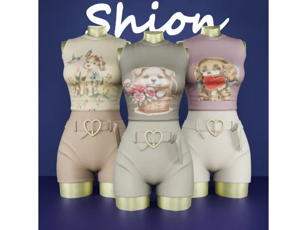 Alpha Shion Masha Outfit - The Sims 4 Custom Content