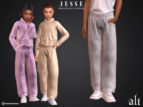 Mix JESSE sweatpants (child) by ali1 - The Sims 4 Custom Content