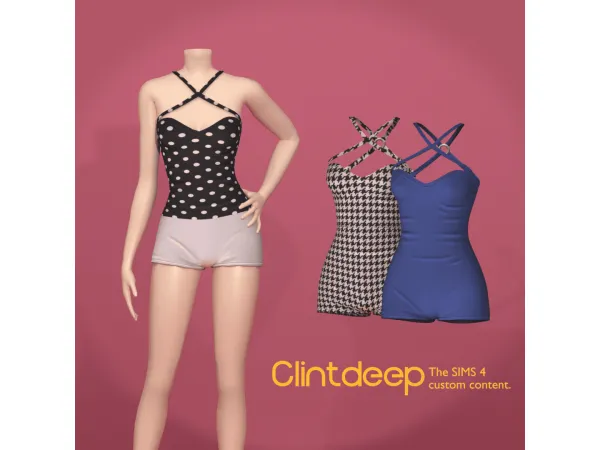 Clintdeep TS4 CC Zora Jumpsuit