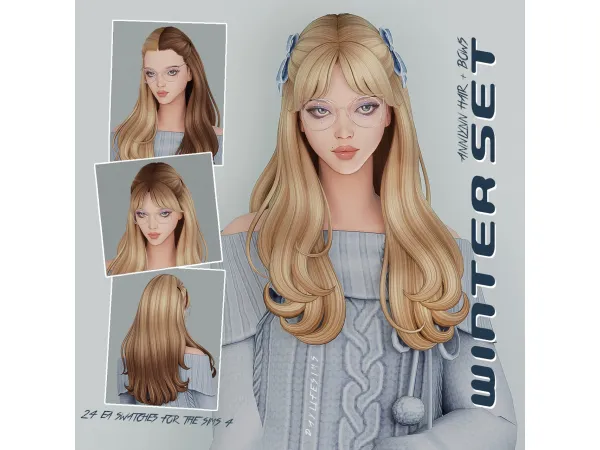 Maxis Match WINTER SET by daylifesims - The Sims 4 Custom Content