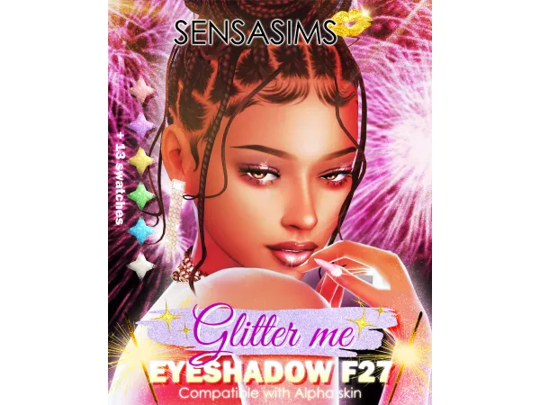 Mix u200bGLITTER ME uff5cMAXIS MIX EYESHADOW F26 - The Sims 4 Custom Content
