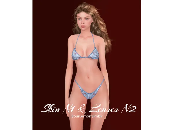 First skin + lenses by SourLemonSimblr