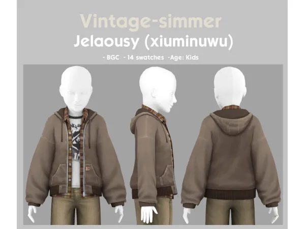 Maxis Match Jelaousy Jacket simmer by vintage - The Sims 4 Custom Content
