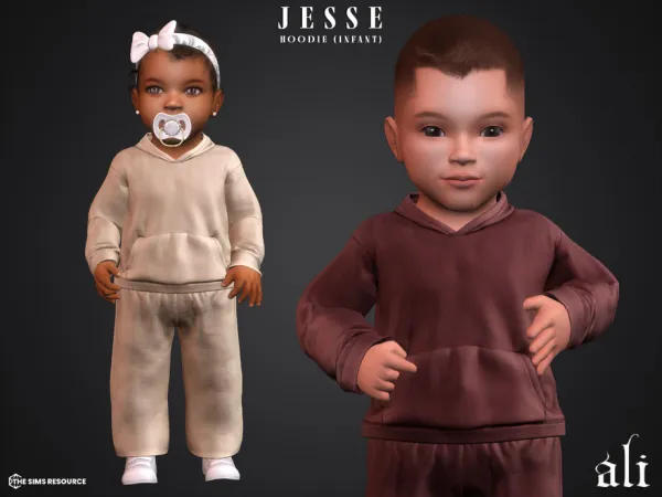 Mix JESSE hoodie (infant) by ali1 - The Sims 4 Custom Content