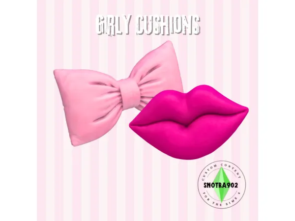 Maxis Match Girly Cushions by Snotra902 - The Sims 4 Custom Content