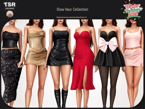 Alpha SET Glow Hour Collection BD1650 - The Sims 4 Custom Content