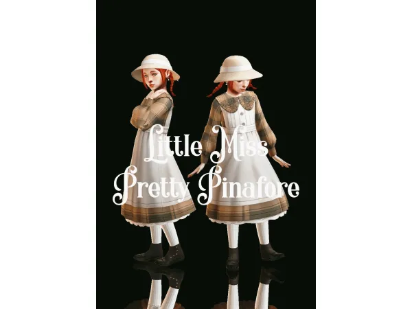 Maxis Match Little Miss Pretty Pinafore by esotericas - The Sims 4 Custom Content
