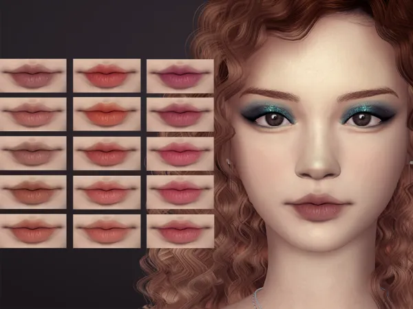 Alpha Night Spark Lipstick - The Sims 4 Custom Content