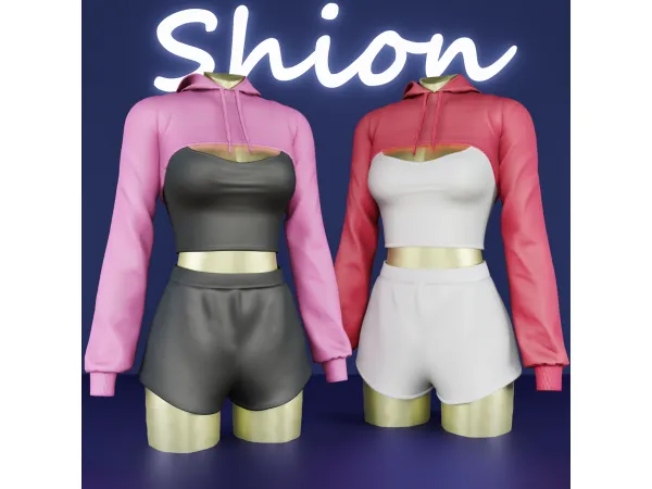 Alpha Shion Regina Cozy Sport Set - The Sims 4 custom content