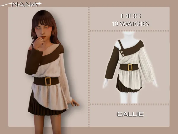Maxis Match 7NANA (Callie) Overlay Set - The Sims 4 Custom Content