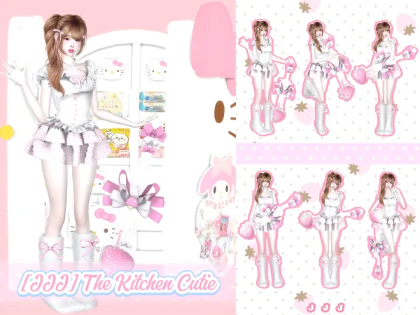 Mix [JJJ] The Kitchen Cutie - The Sims 4 Custom Content