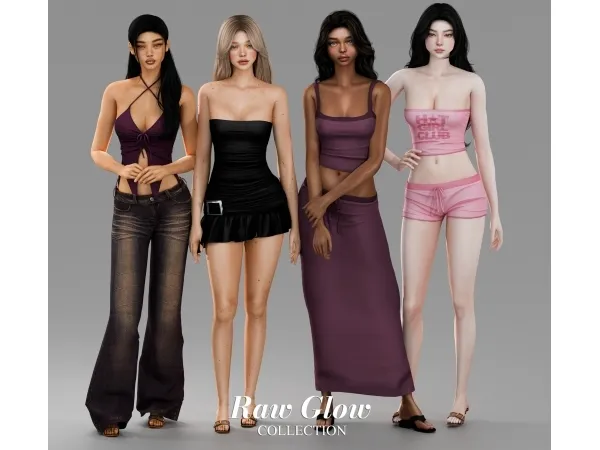 Mix Raw Glow Collection - The Sims 4 Custom Content