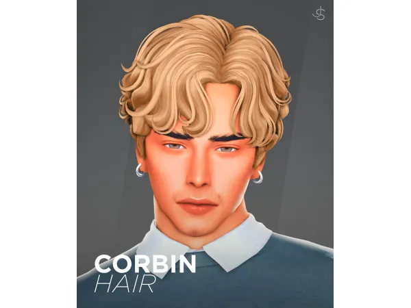 Maxis Match Corbin Hair by johnnysims - The Sims 4 Custom Content
