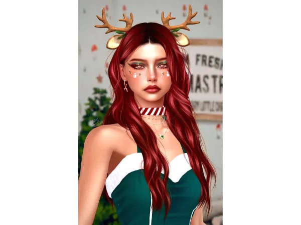Alpha Christmas Sims by WY_Sims - The Sims 4 Custom Content