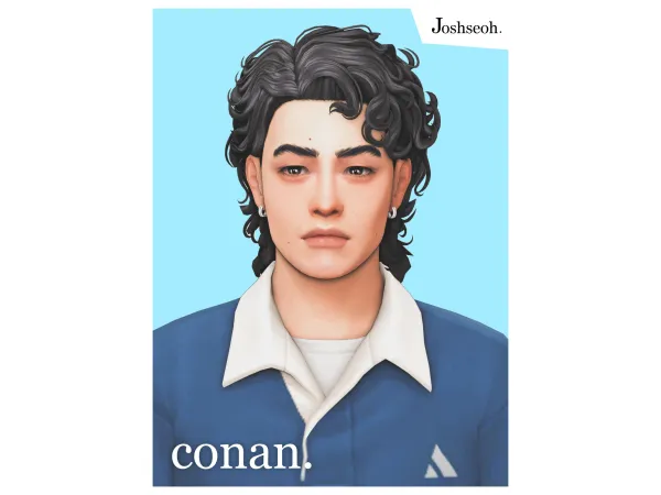 Maxis Match Conan Hair by jo_se_oh - The Sims 4 Custom Content