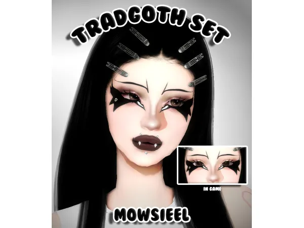 Maxis Match (MW) TRADGOTH SET by Mowsieel - The Sims 4 custom content