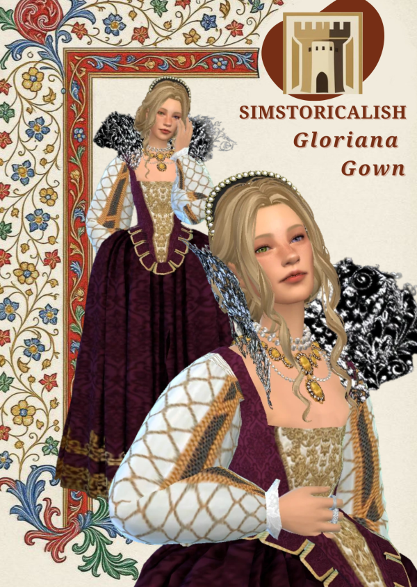 Mix Gloriana Set by simsfinds - The Sims 4 Custom Content