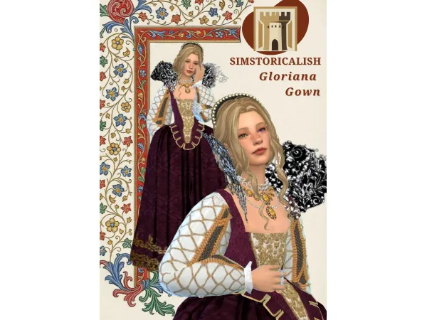 Mix Gloriana Set by simstoricalish - The Sims 4 Custom Content