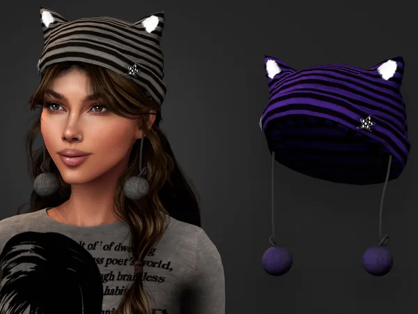 Alpha The Beat Female 1 Beanie - The Sims 4 Custom Content
