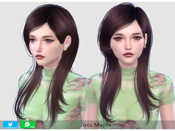 Alpha J001 Maple by NewseaSIMS - The Sims 4 Custom Content