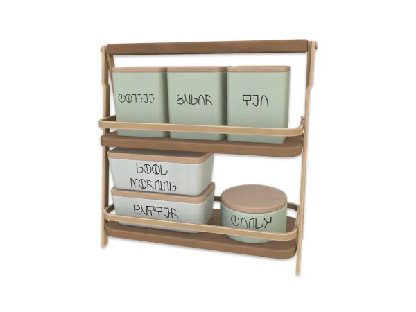 Maxis Match Comiko Modern Kitchen Spice Rack - The Sims 4 Custom Content
