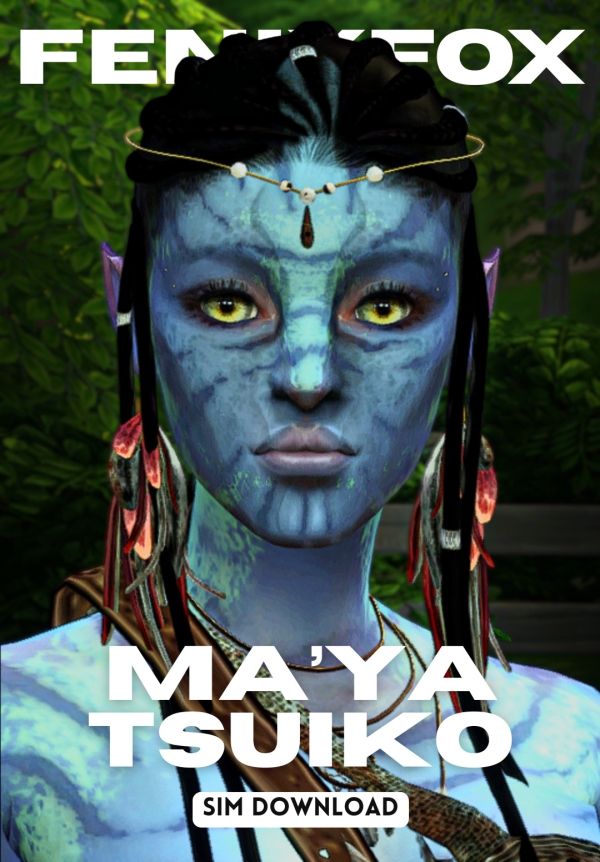 Mix Ma'ya Tsuiko AVATAR NA'VI by fenixfox - The Sims 4 Custom Content