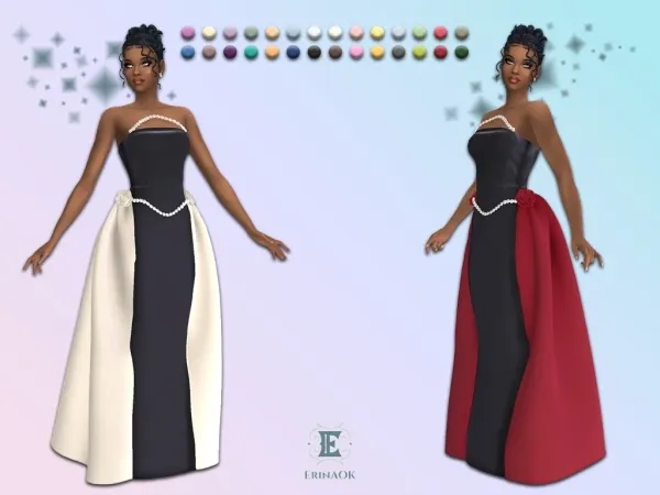 Mix ErinAOK Womens Gown 010126 - The Sims 4 Custom Content
