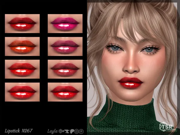 Alpha tsr Lipstick N267 - The Sims 4 Custom Content