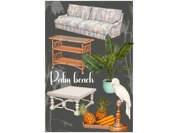 Alpha Palm beach by pinkboxdesign - The Sims 4 Custom Content