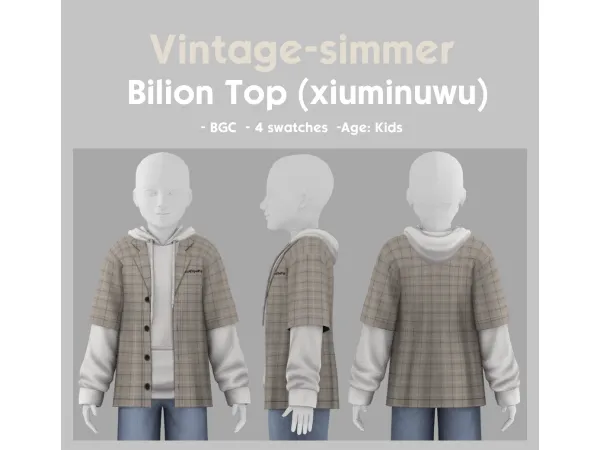 Maxis Match Bilion Top simmer by vintage - The Sims 4 custom content