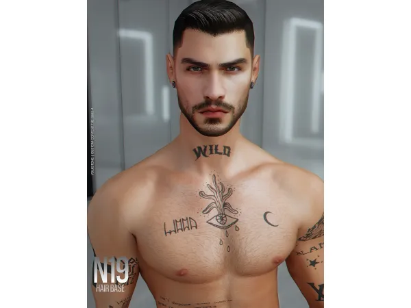 Alpha HAIR BASE N19 Pack Brown (FREE) - The Sims 4 Custom Content