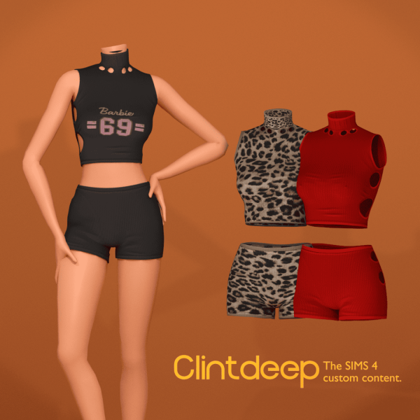 Alpha Clintdeep Alexandria Outfit by clintdeep - The Sims 4 Custom Content