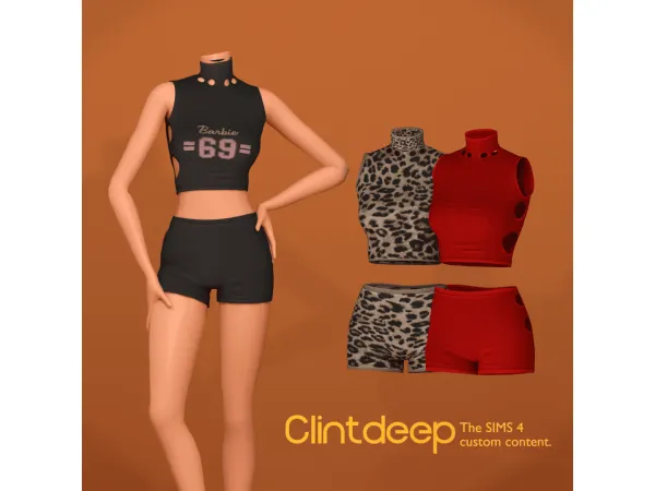 Alpha Clintdeep Alexandria Outfit - The Sims 4 Custom Content