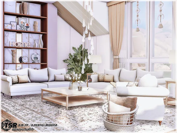 Mix LR39 Living Room - The Sims 4 Custom Content