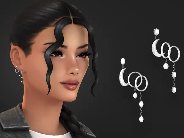 Maxis Match Erin Set Earring - The Sims 4 Custom Content