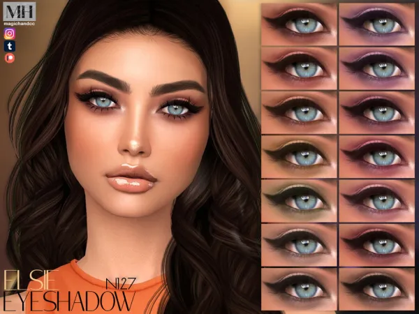 Alpha Elsie Eyeshadow N127 - The Sims 4 Custom Content