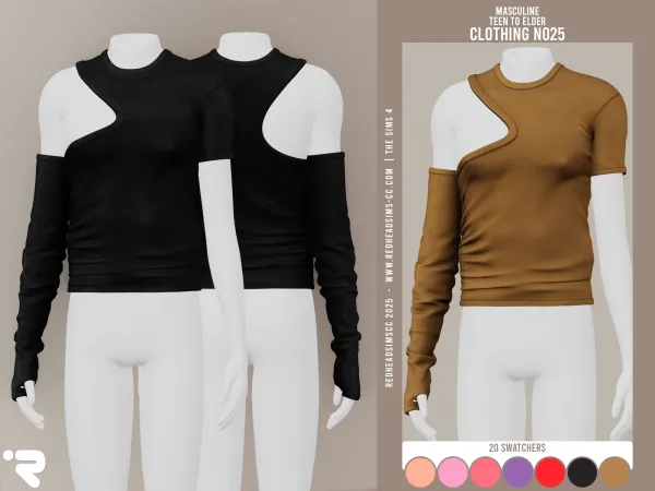 Alpha AM CLOTHING N025 by redheadsims - The Sims 4 custom content