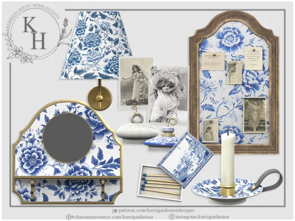 Alpha [khd] toile vanity decor - The Sims 4 Custom Content