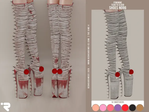 Alpha AF SHOES N096 - The Sims 4 custom content